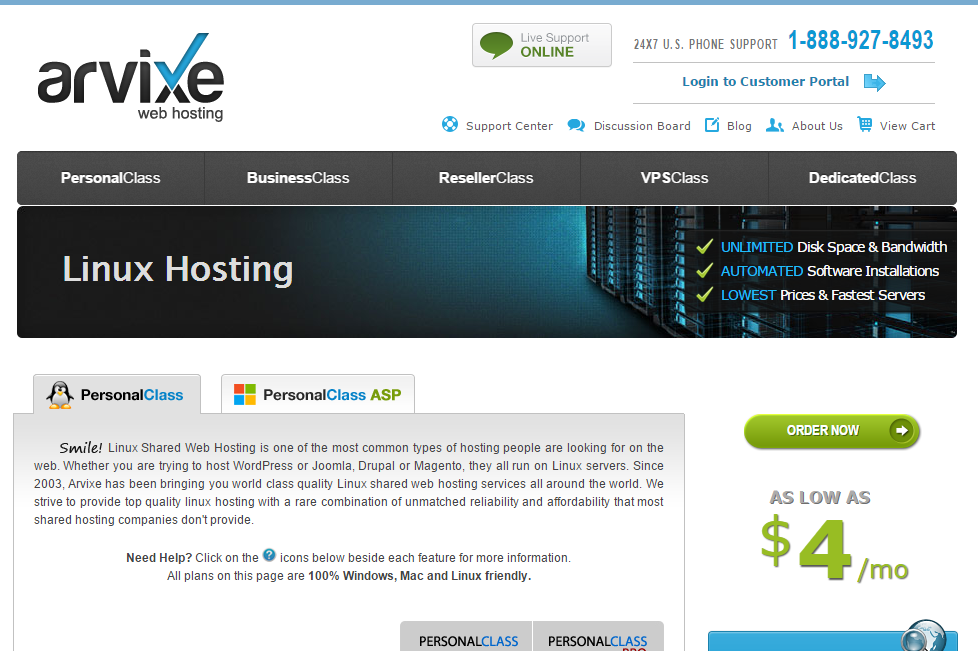 Arvixe Hosting